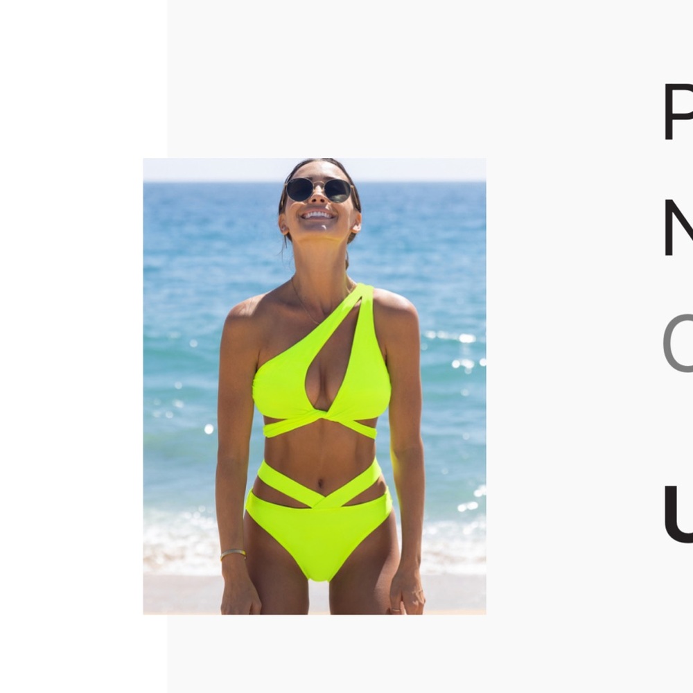 Neon Green sexy bikini Swimsuit